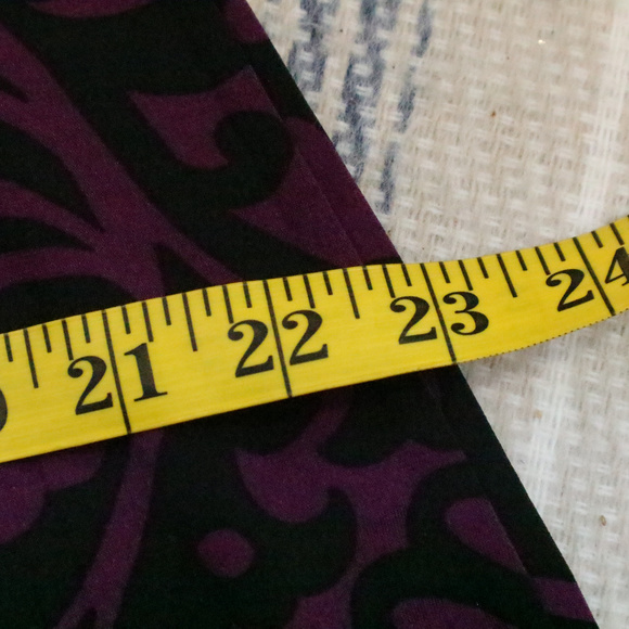 APT 9 Purple Paisley Print Stretch Dress - Picture 7 of 7